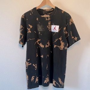 Jordan Flight Essentials Tee Custom Tie Dye, Size Medium, Blk, New no tag